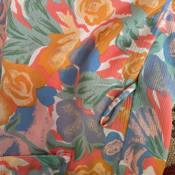 Vintage 90’s / Y2K Victorias Sectet Gold Label Floral Robe, size Medium / OS - Picture 7 of 10